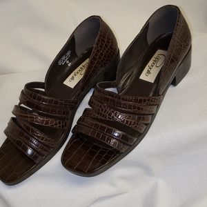 PAPPAGALLO Brown Leather Sandal